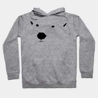 Polar bear face Hoodie